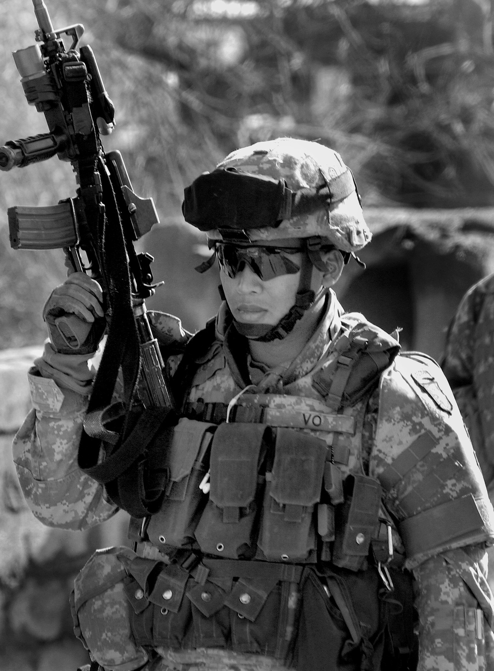 Pfc. Vo on Presence Patrol