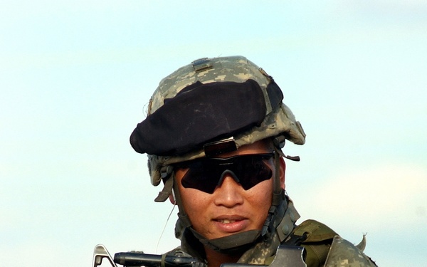 Spc. Vo on Presence Patrol