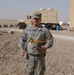 Sgt. 1st Class Wilson displays his bugle which he uses to play &quot;Taps&quot;