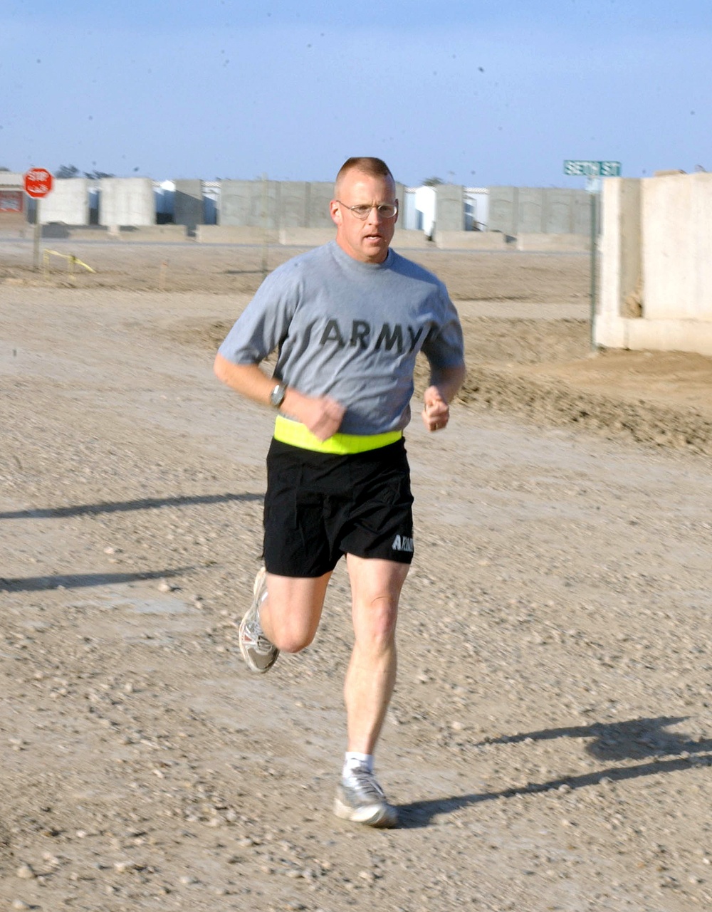 Soldier Trains for Boston Marathon