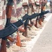 Iraqi Army Soldiers stand in formation