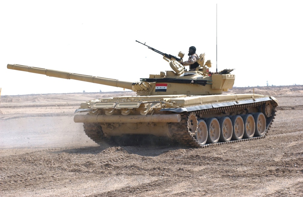 A T-72 Main Battle Tank Prepares to Fire