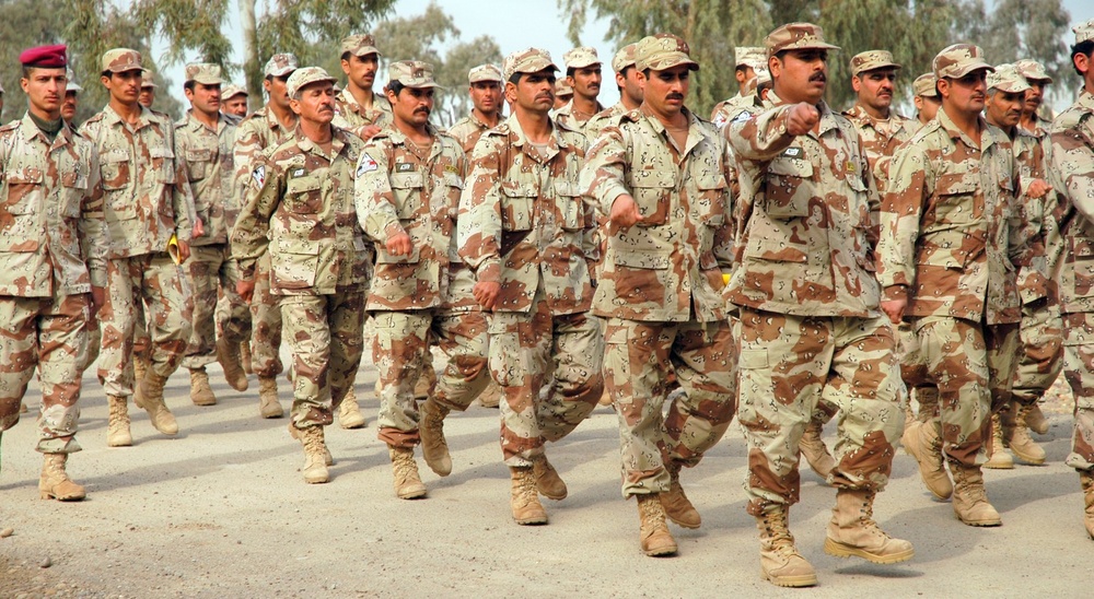 Iraqi Army Basic Training Academy graduation ceremony