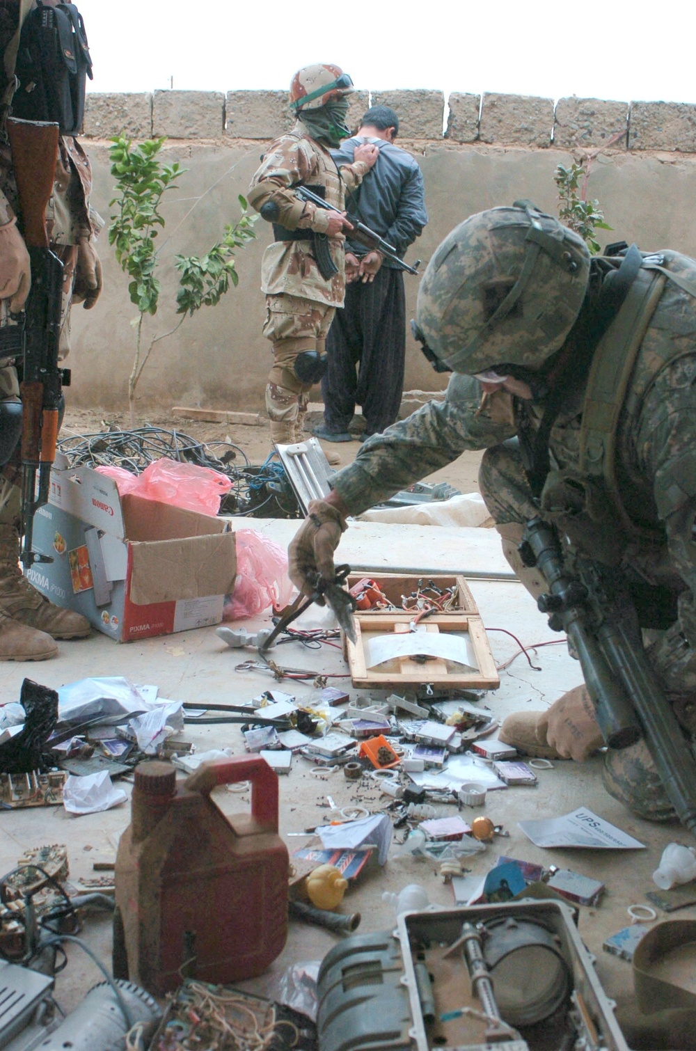 Joint Mission Discovers Bomb Making Materials