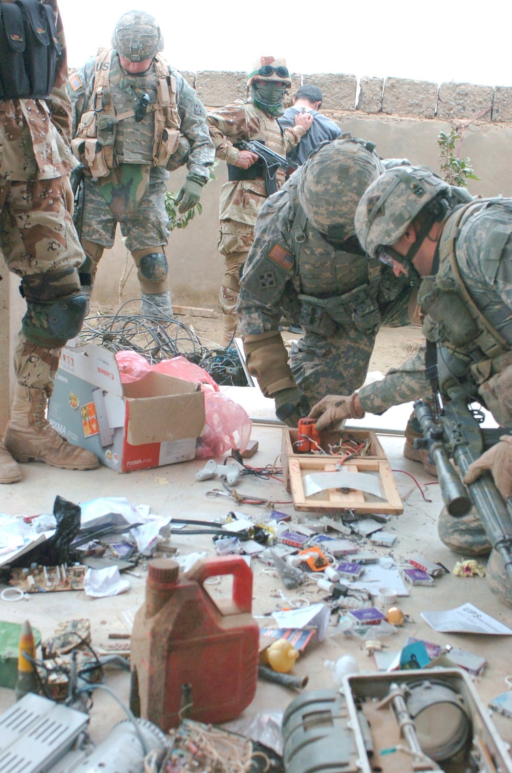 Joint Mission Discovers Bomb Making Materials