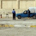Police Officers Check Vehicles