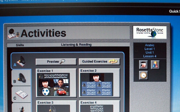 Immersion language training software free for servicemembers, civilians