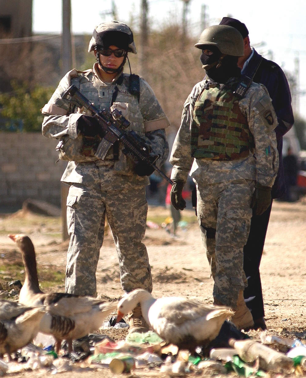 Charlie Company foot patrol