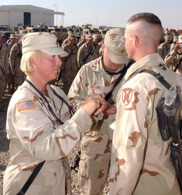 Joint Promotion of Dual Military Couple at Al Asad