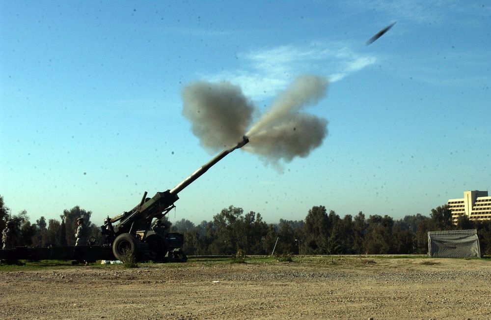 11th Field Artillery Calibrates Howitzers