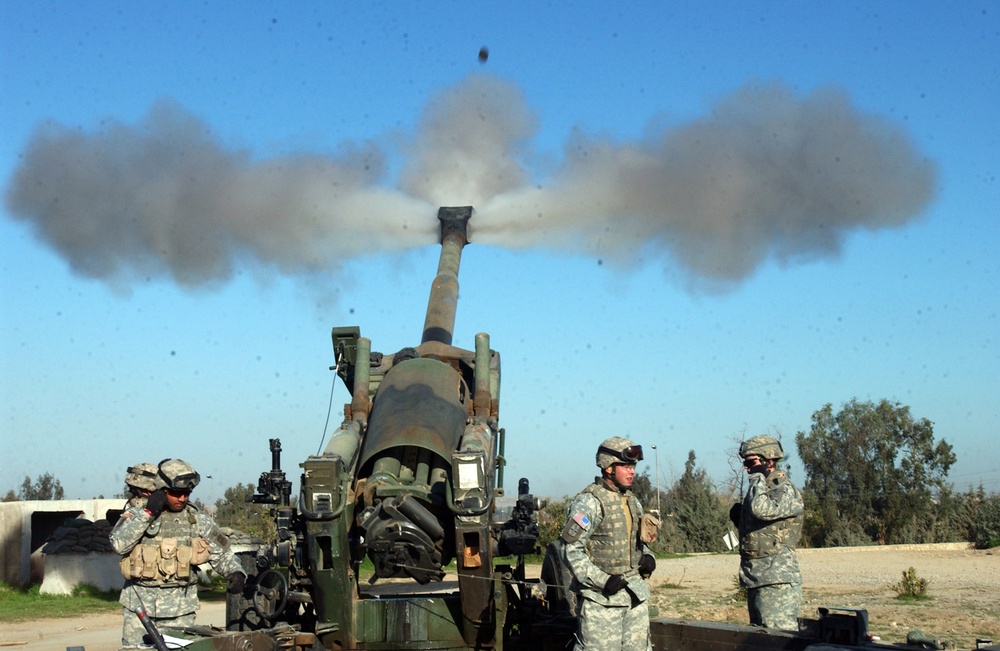 11th Field Artillery Calibrates Howitzers