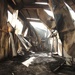 Iraqi, American firefighters battle blaze at weapons training si