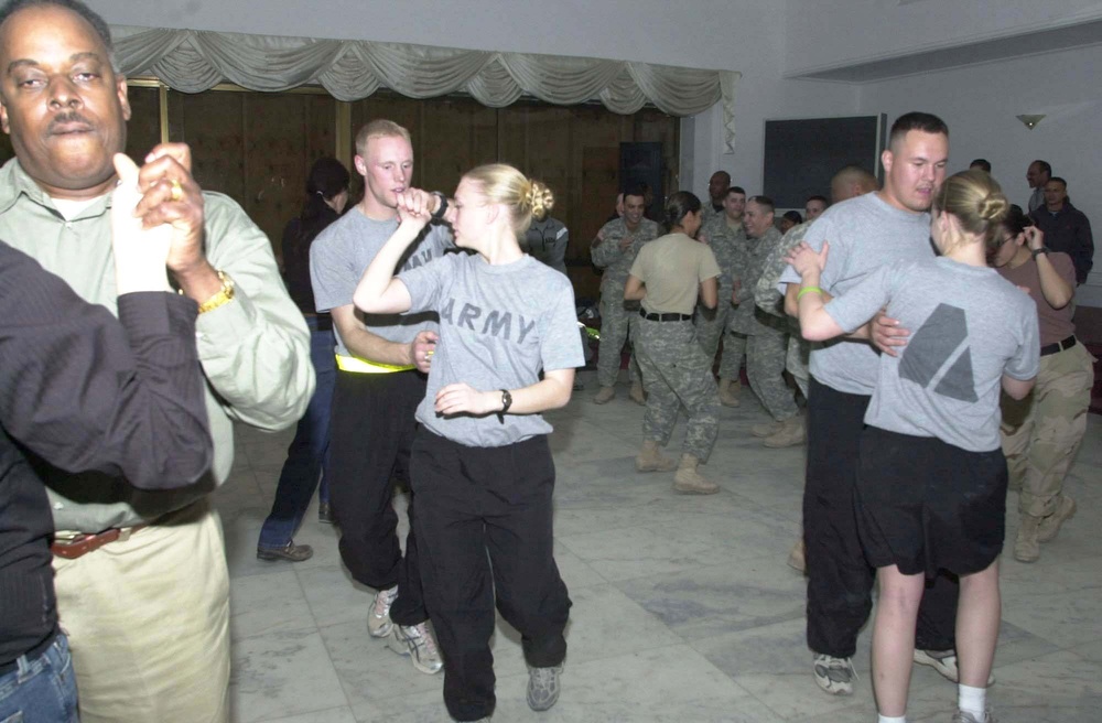 Camp Liberty's MWR Salsa night