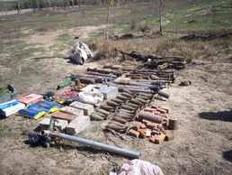 Cache discovered in soccer field