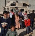 Soldiers hand out soccer balls in Tal Afar