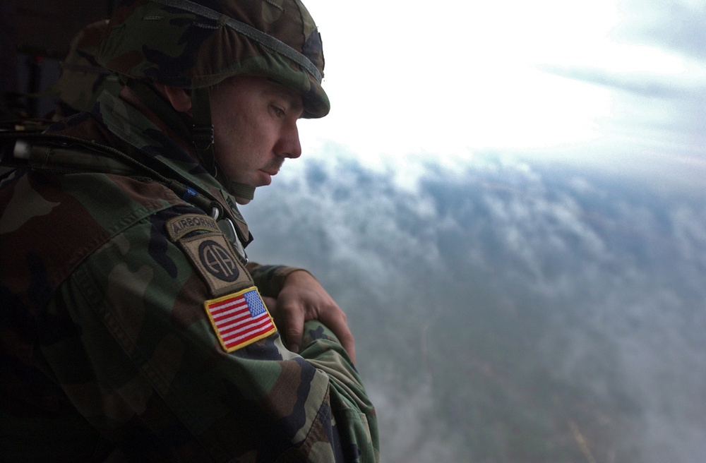 An 82nd Airborne Division Paratrooper
