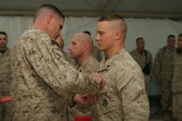 Marine combat videographer awarded for combat valor