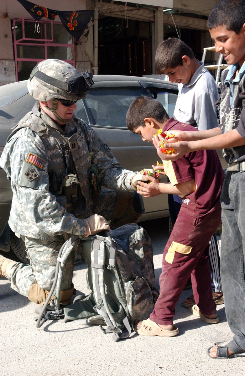 candy to Iraqi children