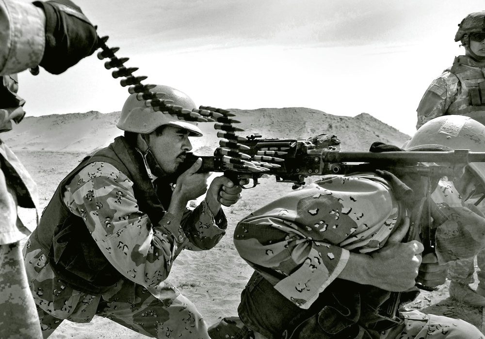 4th Division Iraqi Army Machine Gun training