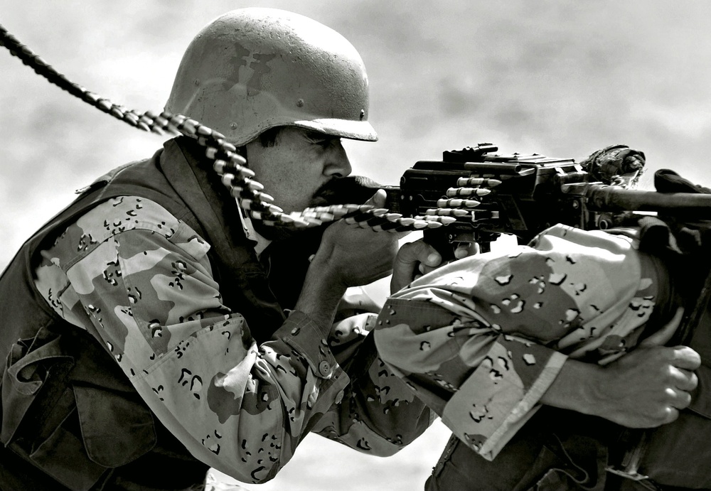 4th Division Iraqi Army Machine Gun training