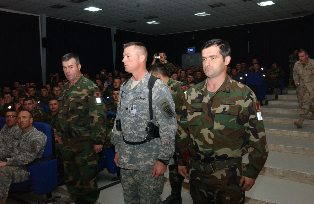 Albanian Contingentcie's Change of Command