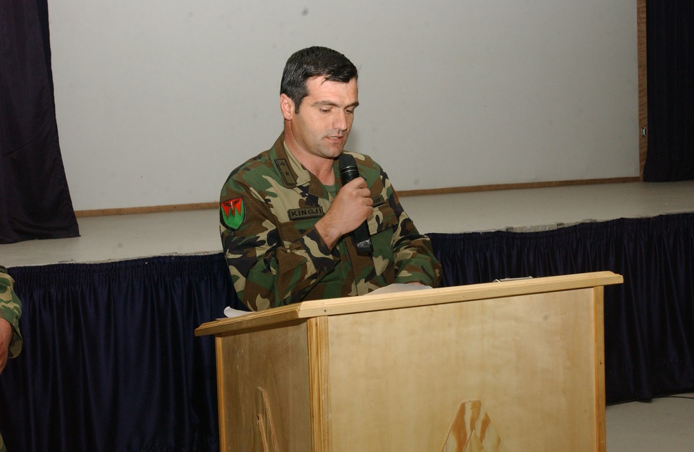 Albanian Contingent's Change of Command