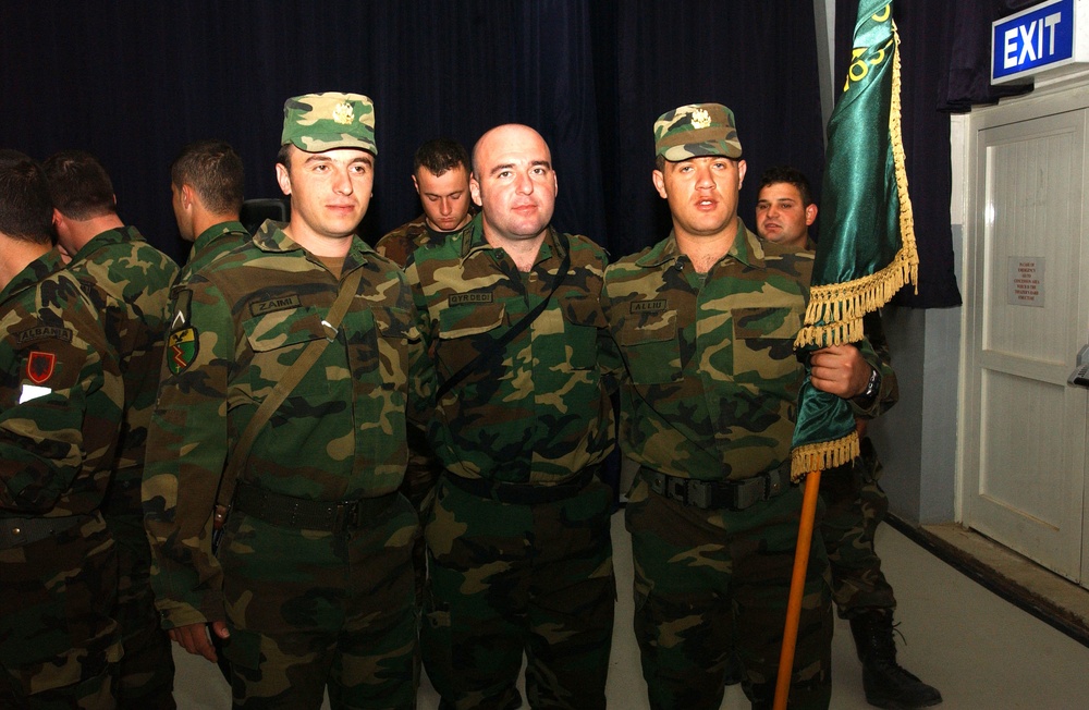 Albanian Contingent's Change of Command