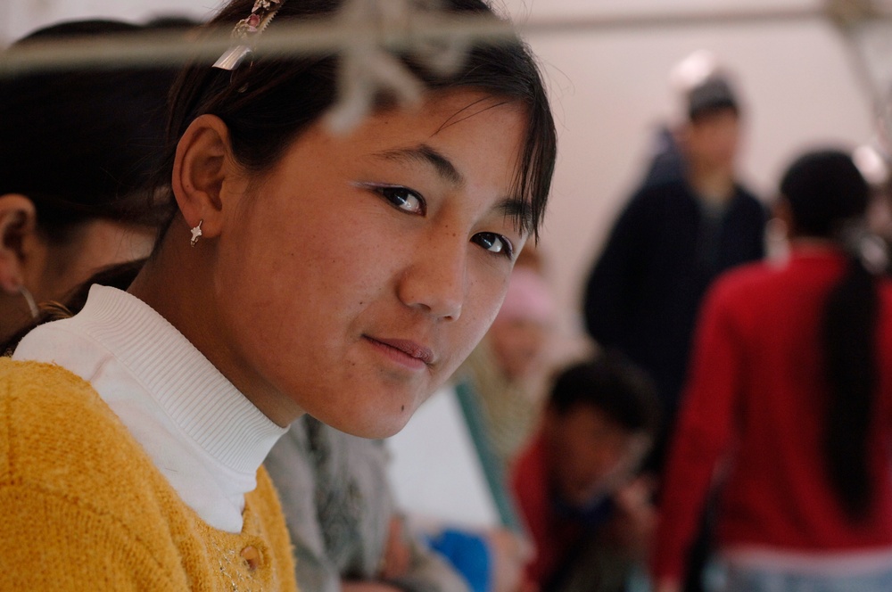 Deployed Airmen Teach English to Kyrgyzstan Kids