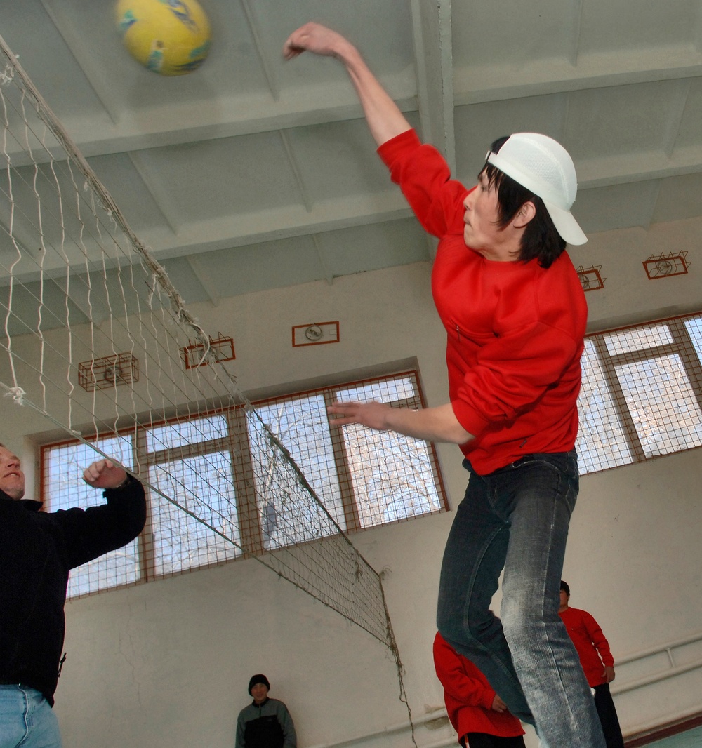 Deployed Airmen Teach English to Kyrgyzstan Kids