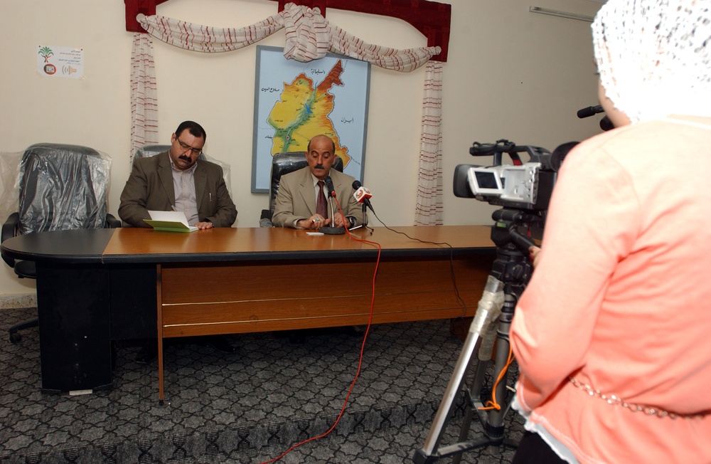Diyala Province Governor's Press Conference After Car Bombing