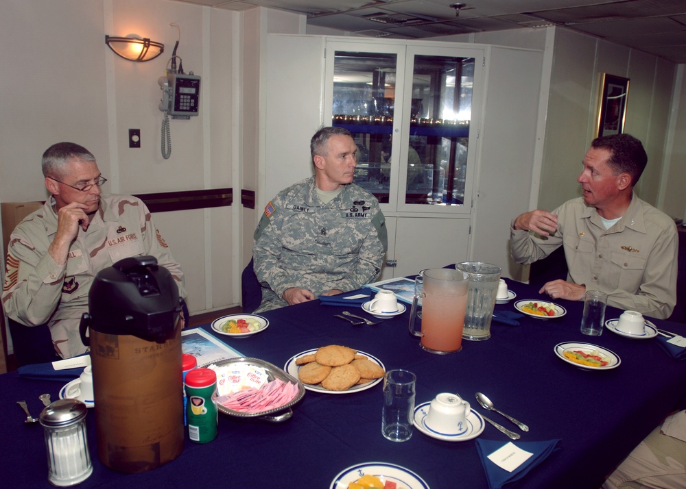 Senior Enlisted Advisor to the Joint Chiefs of Staff Visits USS Lake Champl