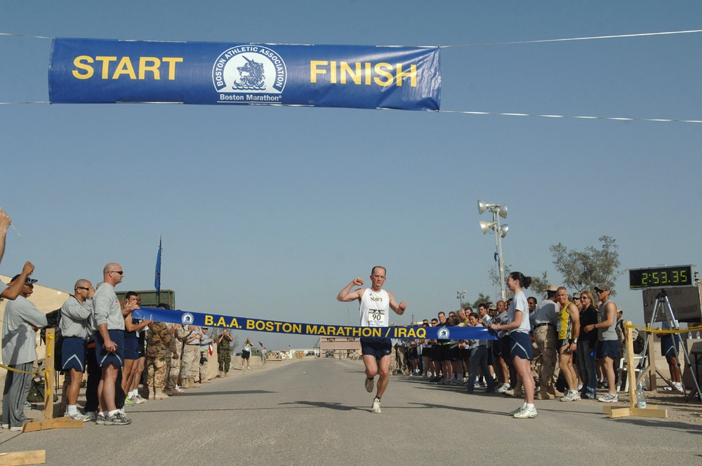 Boston Marathon at Ali Base/LSA Adder, Iraq