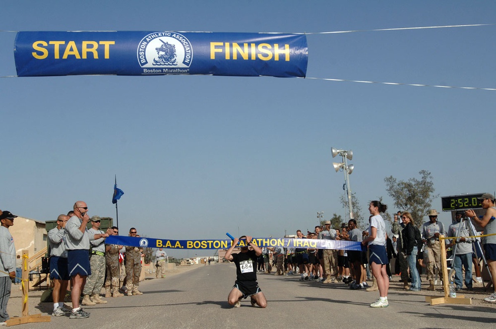 Boston Marathon at Ali Base/LSA Adder, Iraq