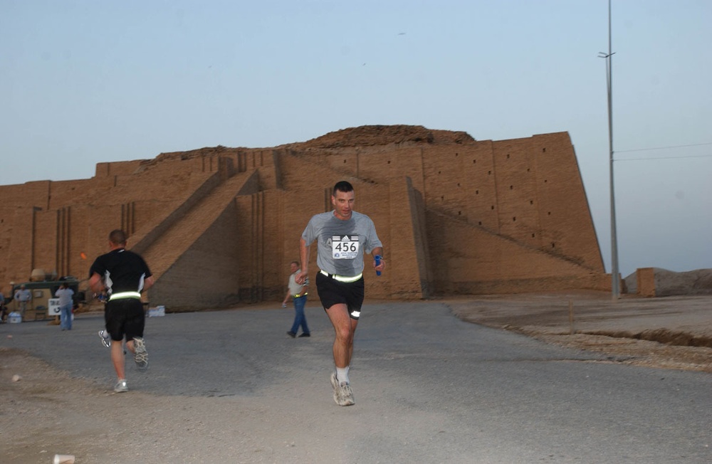 Boston Marathon at Ali Base/LSA Adder, Iraq