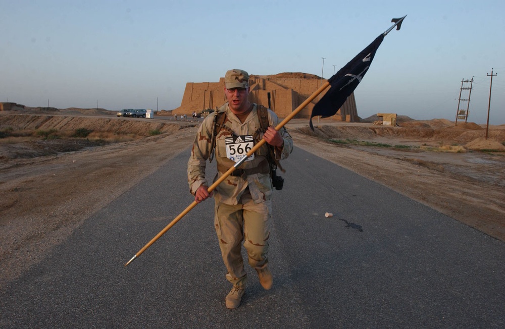 Boston Marathon at Ali Base/LSA Adder, Iraq