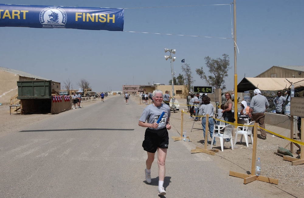 Boston Marathon at Ali Base/LSA Adder, Iraq