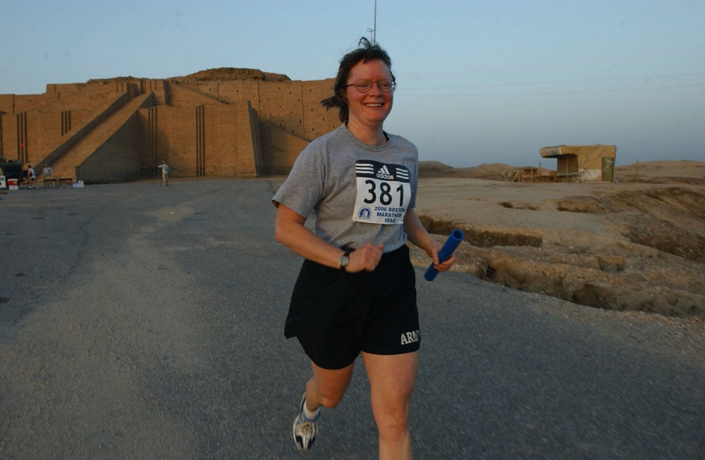 Boston Marathon at Ali Base/LSA Adder, Iraq