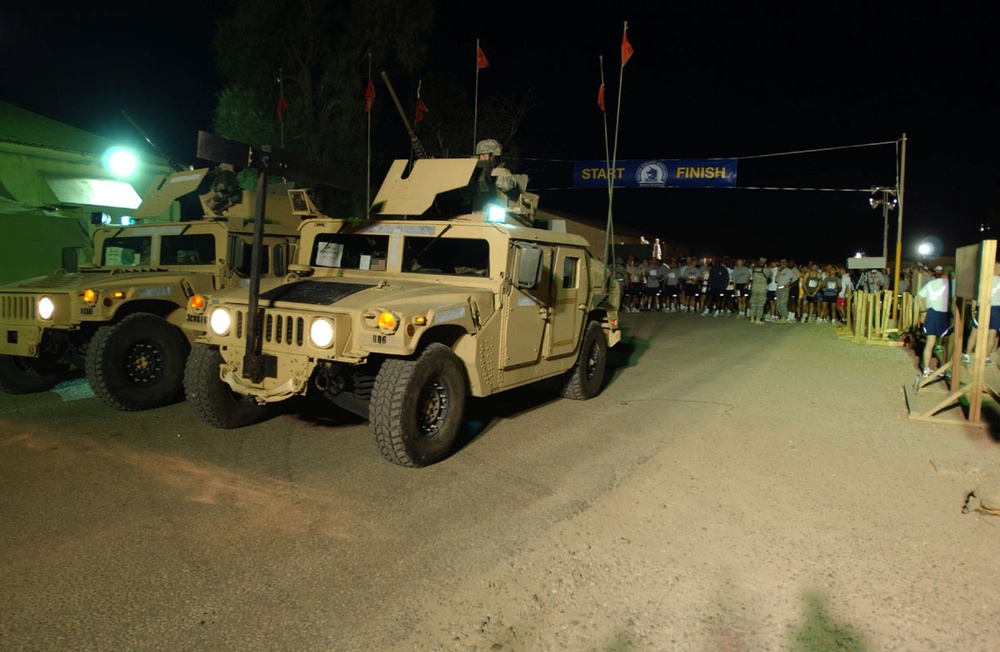 Boston Marathon at Ali Base/LSA Adder, Iraq