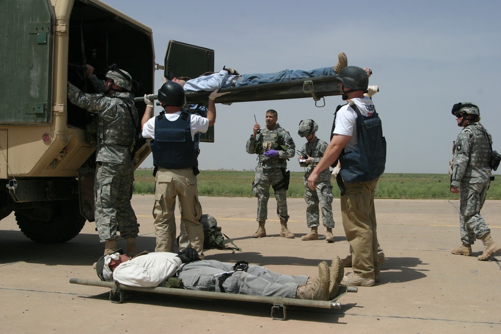 mass casualty exercise at Q-West