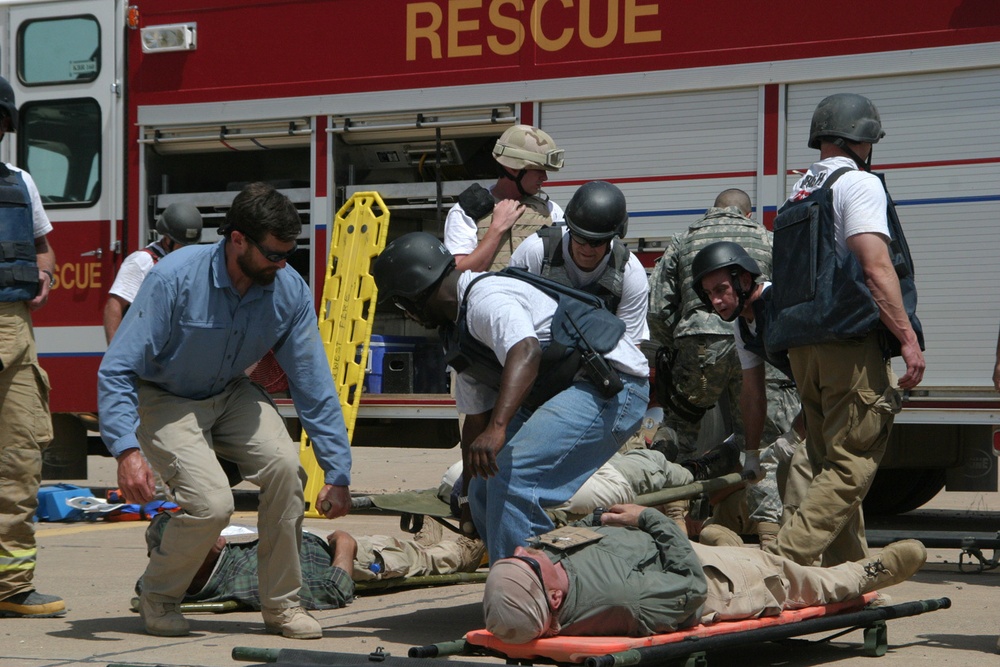 mass casualty exercise at Q-West