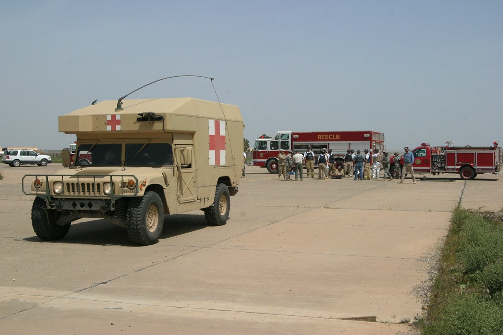 mass casualty exercise at Q-West