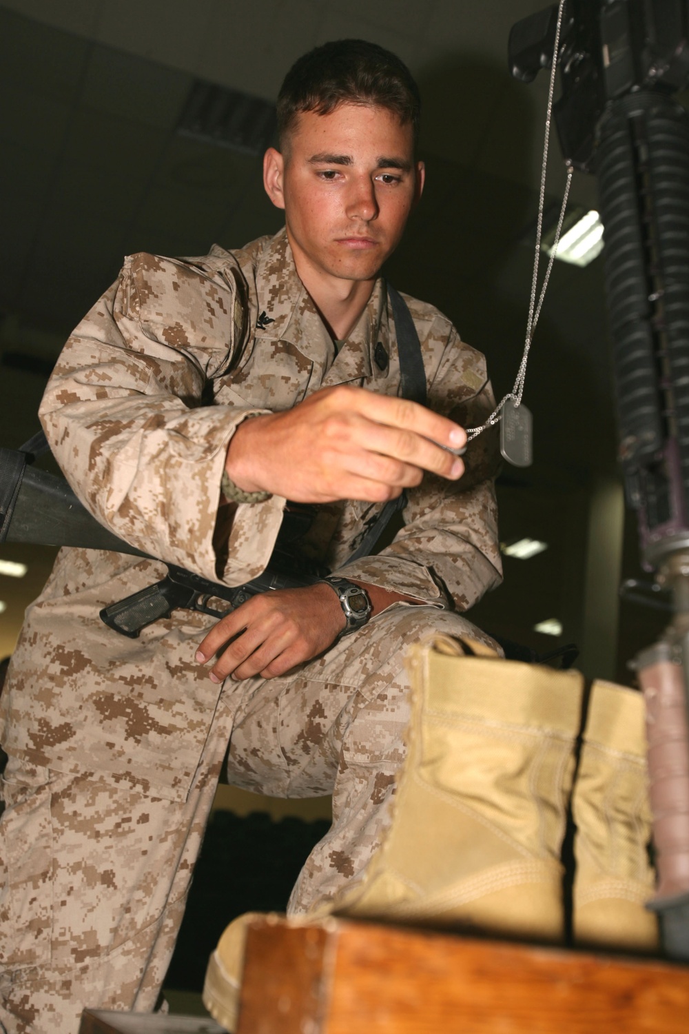 battalion pauses to honor Marines
