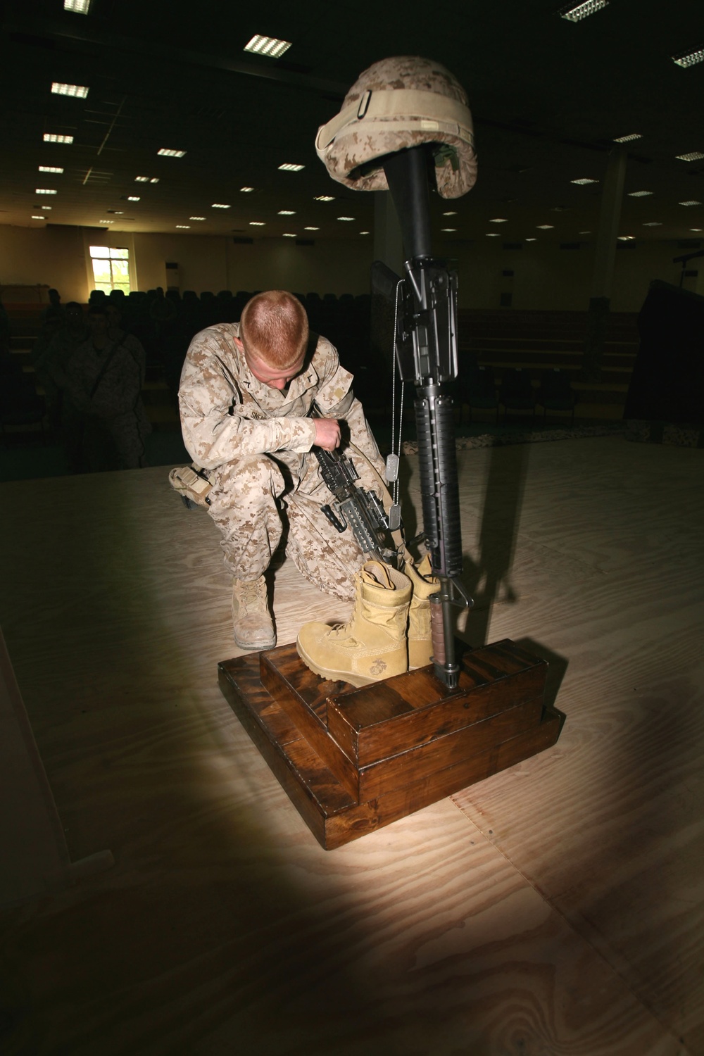battalion pauses to honor Marines