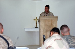 Chaplain Continues Gospel Services at Taqqadum