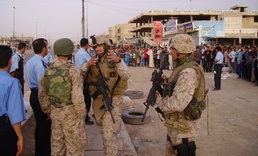 men brave danger to join police force