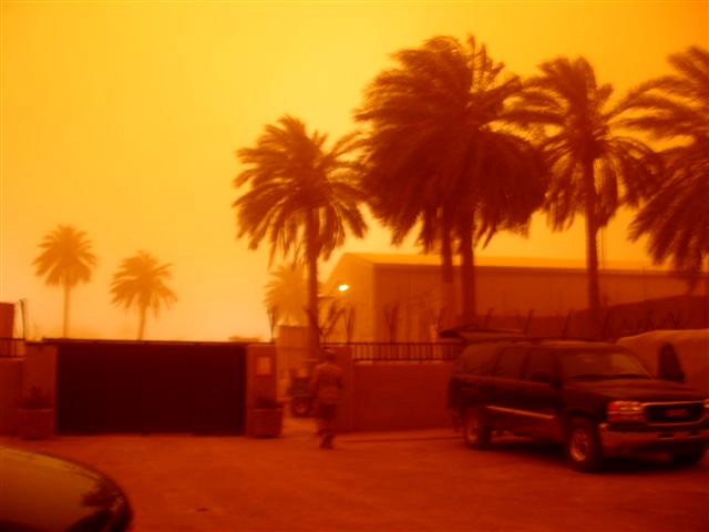 Sandstorm in Baghdad.