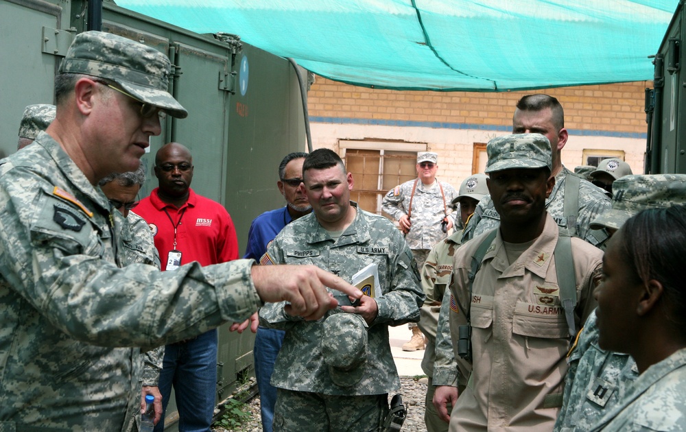 Maj. Gen. Pillsbury visits COB Speicher