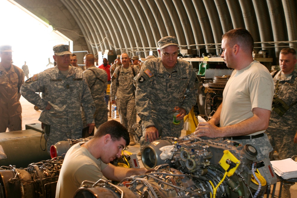 Maj. Gen. Pillsbury visits COB Speicher