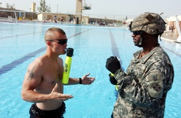 Drown proofing class