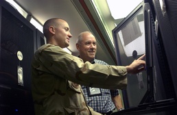 Retired general visits son